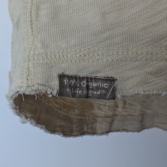 Good Karma by Life is Good Distressed Lagenlook Long Sleeve Sz L organic cotton - Picture 4 of 16